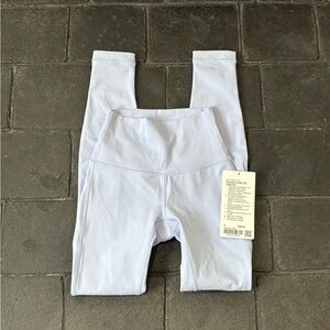 NWT Lululemon Wunder Under High Rise Tight Legging 28” PSLB Pastel Blue Size 0